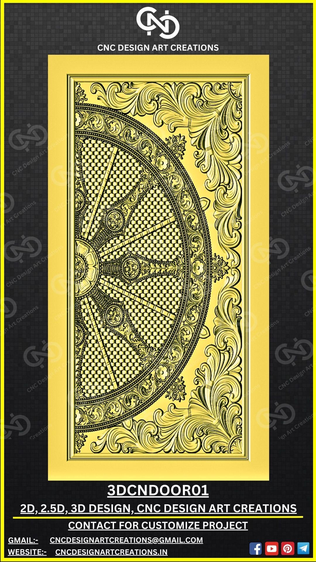 3D CNC Door Design 3D CNC Door Design