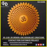 3D CNC Om Circular Design