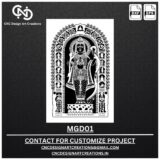 2D Shri Ram Lala Shri Ram Lala 2D CNC Cutting Design